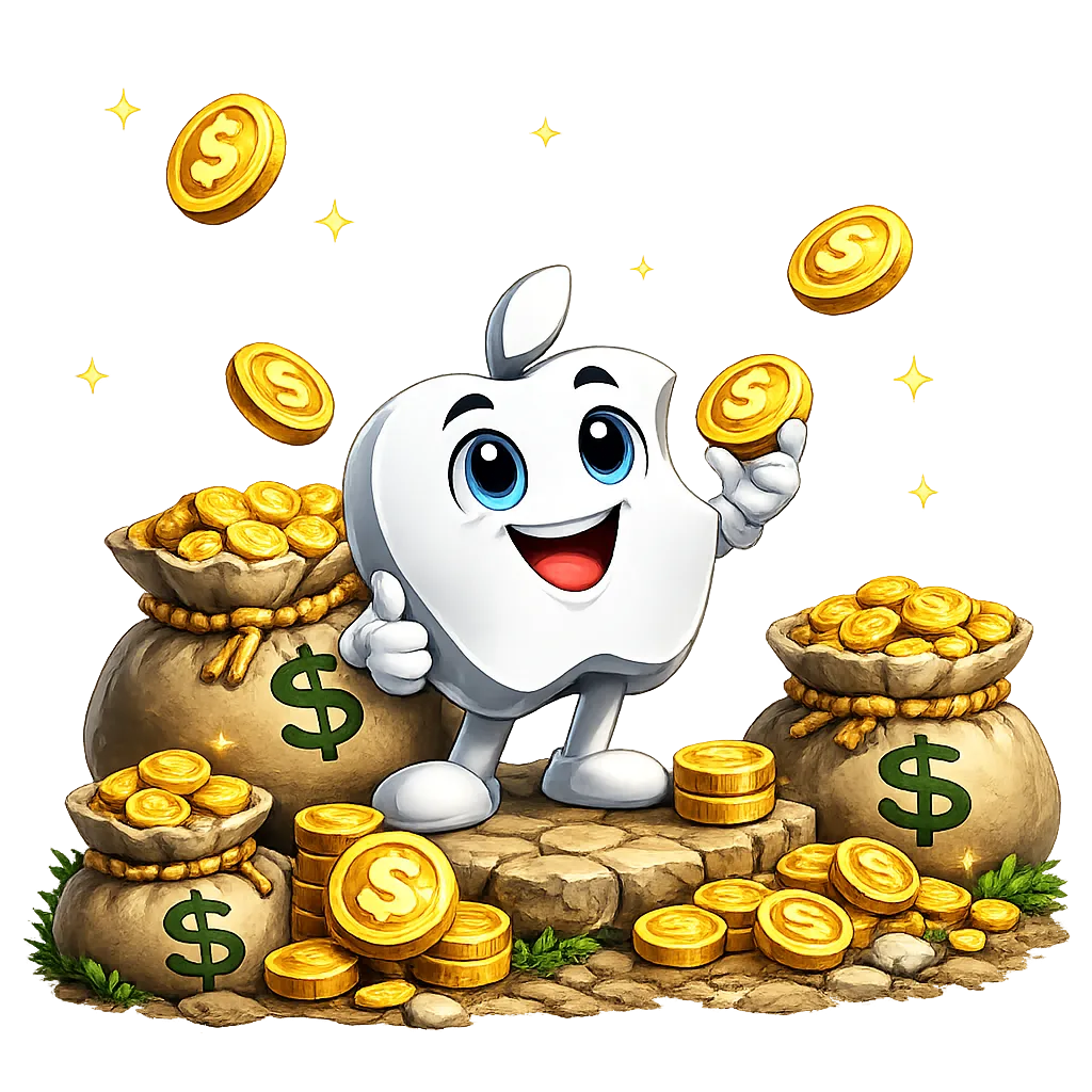 Apple game mascot